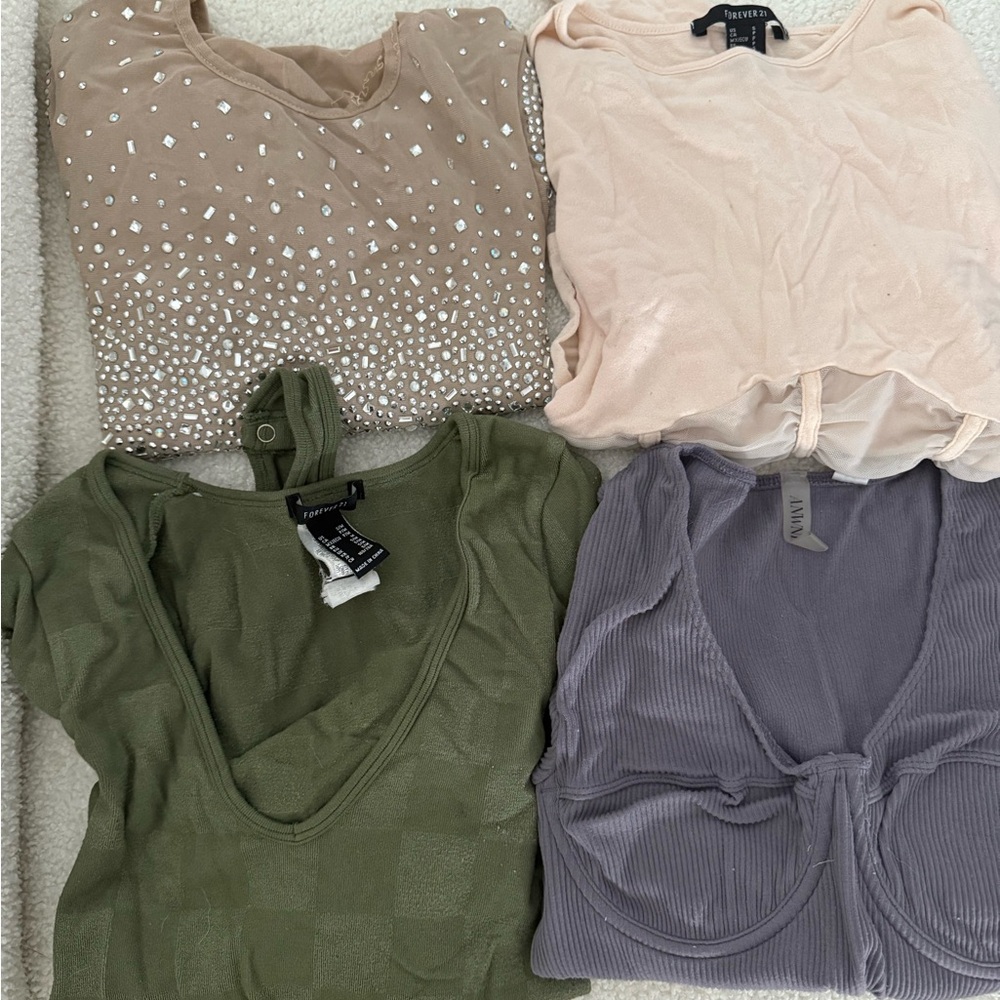 Elegant Women's Tops Collection - Green, Purple, Pink, Tan